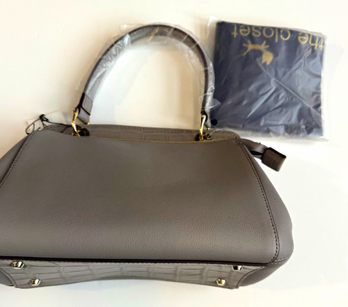 Borsa donna grigia ecopelle