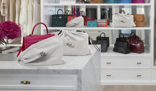Borsa mano tela a spina - in,