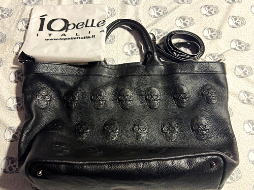 Borsa mano pelle nera - a,